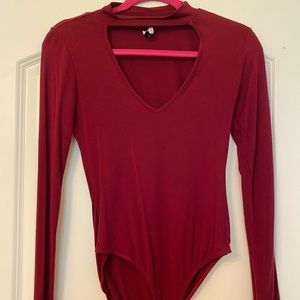 Kendall and Kylie bodysuit - red